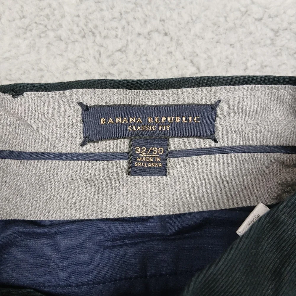 Banana Republic Pants‎ Mens 32x30 Black Classic Fit Stretch Chino Dress Office